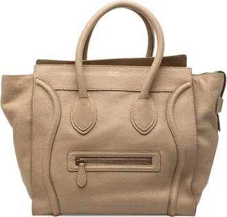 Celine Pre-owned Celine Mini Grained Calfskin Luggage Tote Ladies P12WIFYW3A3Y794L