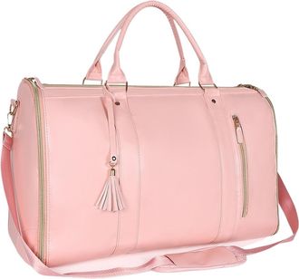 Generic Compatible For Foldable Travel Suit Bag Leather Men Women Handheld Large Capacity Duffel Convenient Womens Business(3pcs)