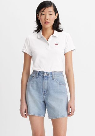 Levi's Poloshirt LEVIS LEVIS HM POLO, Damen, Gr. XS (34), weiss (wei&szlig;), Piqu&eacute;, Obermaterial: 95% Baumwolle, 5% Elasthan, slim fit normal, ohne Ausschnitt, an