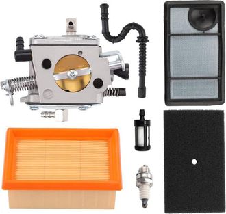 OEM Carburador Ts 400 Para Stihl Ts400 Hs-274e, 4223 120 0600, 4223-120-0650, Con Filtro De Aire 4223 141 0300 Y Prefiltro 4223 141 0600