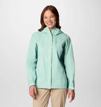 Columbia Arcadia II Jacket Womens Spray River Blue Omni-Tech Full Zip JAX414