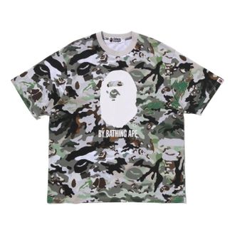 A Bathing Ape Hybrid Camo Relaxed Fit T-Shirt Green 0ZXTEM318091RGRD