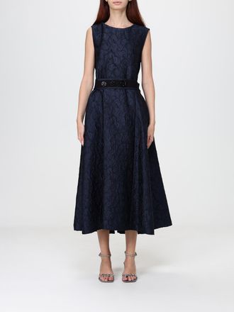 Max Mara S Max Mara Abstract Jacquard A-Line Midi Dress for Ceremonies