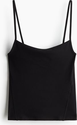 H&M Trägertop aus Jersey - Schwarz
