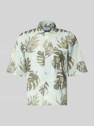 Lindbergh Lindbergh Relaxed Freizeithemd mit floralem Allover-Print in Lind, Gr&ouml;&szlig;e XXXL