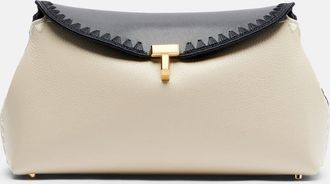 Toteme T-lock leather clutch