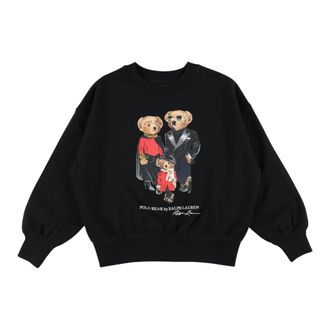 Polo Ralph Lauren Fleece Family Bear - Dames - Sweatshirts - Zwart - M - Hoodies & sweatvesten