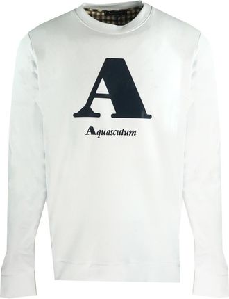 Aquascutum A Logo White Sweatshirt