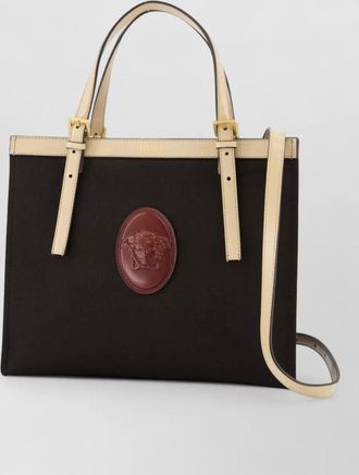 Versace medium calfskin leather shoulder bag
