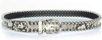 Isabel Marant Isabel Marant Pre-owned Womens Zap belt with studs and snake print - Multicolour Calf Leather - One Size
