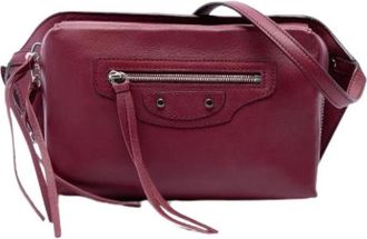 Balenciaga Pre-owned Vintage Belt Bag - Dames - Vintage Schoudertas - Rood - ONE Size - Leer - Vintage