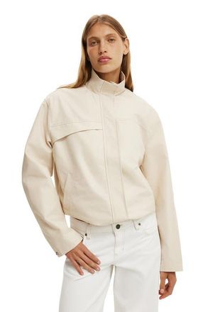 Cotton On Womens Arlo Funnel Neck Jacket in Sandstone at Nordstrom, Size Xx-Small