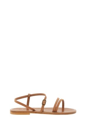 K.Jacques Light Brown Erka Leather Sandals