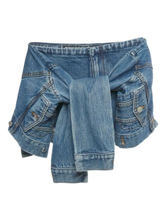 Alexander Wang jacket trims denim trousers - Blue