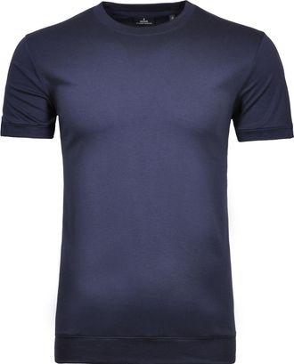 Ragman T-Shirt RAGMAN, Herren, Gr. L, blau (dunkelblau, 711), Baumwolle, regular fit, Rundhals, Shirts T-Shirt
