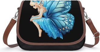 Generic Fairy Butterfly Crossbody Bags for Women Shoulder Messenger Bag Purse Handbags