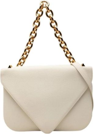 Bottega Veneta Pre-owned Vintage Schoudertas - Dames - Vintage Schoudertas - Wit - ONE Size - Leer - Vintage