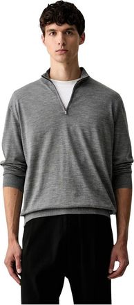 Paul & Shark Jersey de cuello alto con media cremallera - Knitwear - Hombre - Gris - 2XL