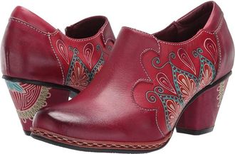 L'Artiste by Spring Step Zami Womens Shoes Red : EU 38 (US Womens 7.5-8) M, Leather