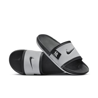 Nike Mens Offcourt (New York Yankees) Offcourt Slides in Grey | FN4487-001