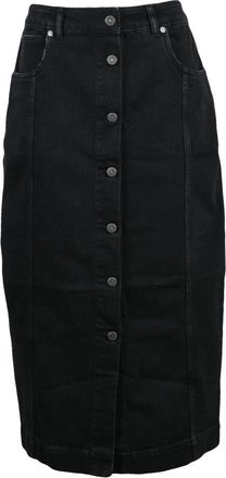 Golden Goose Christine Denim Rok - Dames - Spijkerrokken - Zwart - XS - Denim - Rokken