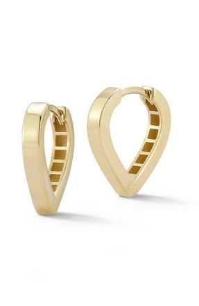 Ember Fine Jewelry Teardrop Hoop Earrings in Gold at Nordstrom Rack