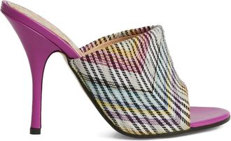 Missoni zig zag heel sandal - White
