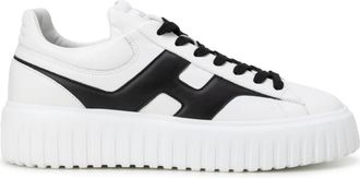 Hogan H-Stripes Sneakers - Heren - Sneakers - Wit - 44 EU - Leer - Schoenen