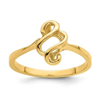 Diamond2Deal 14k Yellow Gold Free Form Ring