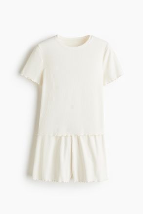 H&M Pyjama aus Modalmix - White
