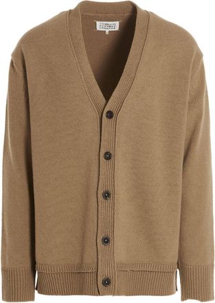 Maison Margiela Beige Wool Cardigan