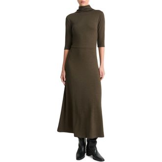 Vince Turtleneck A-Line Maxi Dress in Vine at Nordstrom Rack, Size Medium
