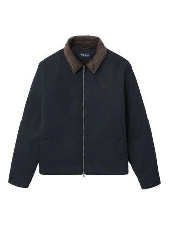Fred Perry corduroy-collar jacket - Blue