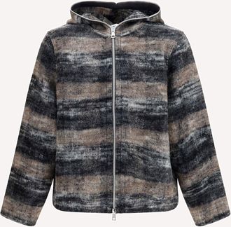 Our Legacy Hooded checked knit Sweatshirt Male 52