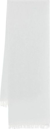 D'Aniello IJsblauwe Kasjmier Gebreide Franje Omslag - Dames - Wintersjaals - Blauw - ONE Size - Kasjmier - Accessoires