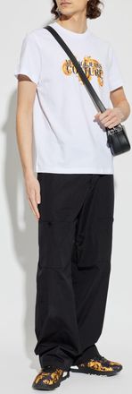 Versace Jeans Couture T-shirt With Print, Mens, White