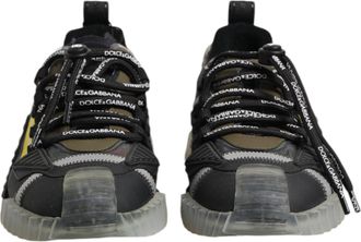 Dolce & Gabbana Multicolor Lace Up Low Top NS1 Sneakers Mens Shoes