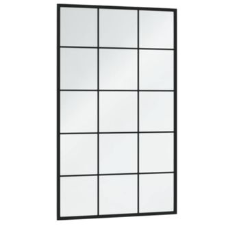 Berkfield Home Wall Mirror Black 100x60 cm Metal