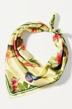 Elegancia Tropical Hats 100% Silk Scarf