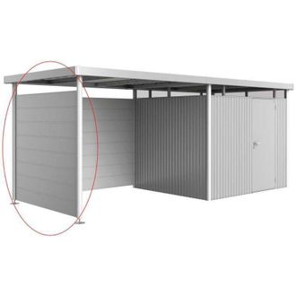 BIOHORT Parete laterale per tetto laterale casetta HighLine H3 argento metallizzato