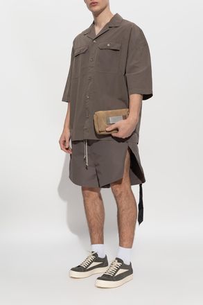Rick Owens Magnum Tommy Oversize Shirt, Mens, Brown