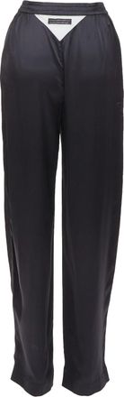 Alexander Wang silk mesh V logo lounge pants