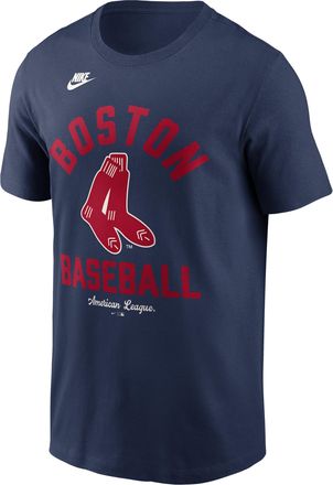 Nike Boston Red Sox Cooperstown Nike Mens MLB T-Shirt in Blue | N19944BBRS-079