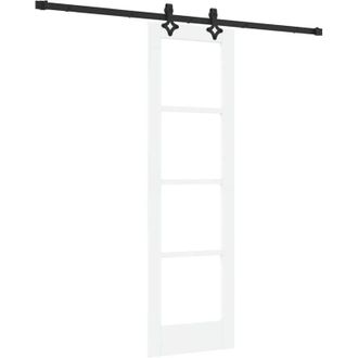 vidaXL Puerta Corrediza Orkdal Blanco 61 X 198.5 Cm Madera Y Metal Vidaxl