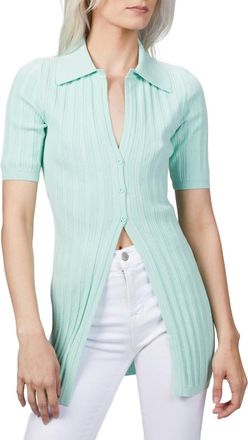 Ronny Kobo Waverly Knit Top In Mint