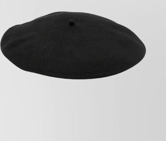 Emporio Armani fitted round crown hat with crystal and stud embellishments