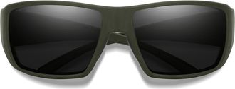 Smith Guides 62mm ChromaPop Polarized Oversize Wraparound Sunglasses in Matte Moss /Chromapop Black at Nordstrom