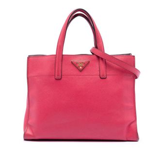 Prada Pre-owned Prada Saffiano Soft Triple Pocket Tote Ladies CRF7K80X6W5RYWSI