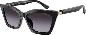 Emporio Armani Grey Gradient Butterfly Ladies Sunglasses EA4250U 50178G 54