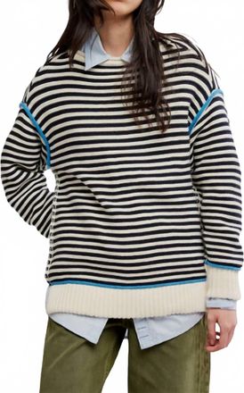 Free People Womens Asher Pullover Top In Charcoal Combo